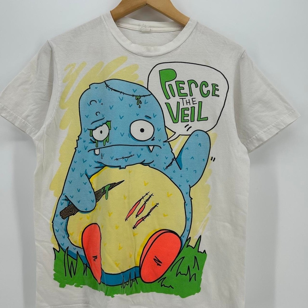 Rare 2000s Pierce The Veil Monster Band Tee Shirt size M
